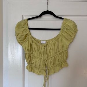 Yellow Crop Top